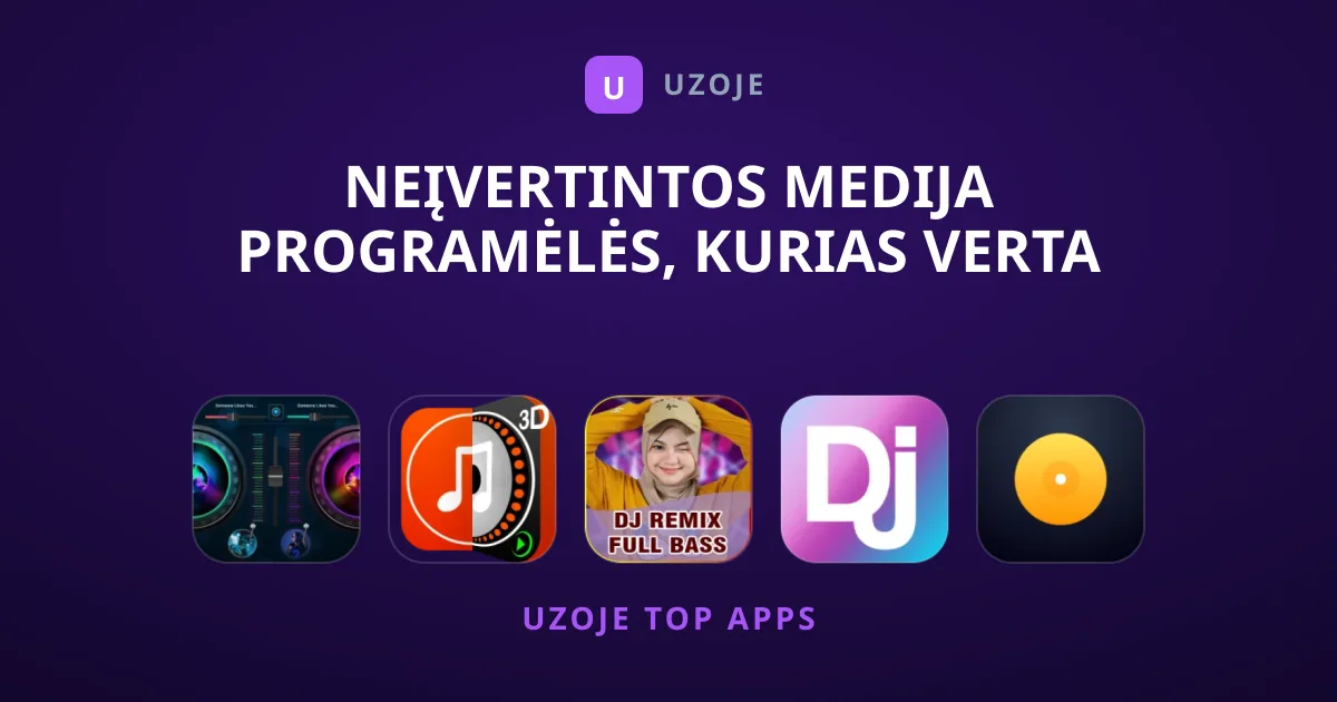 Neįvertintos Medija Programėlės, Kurias Verta Išbandyti